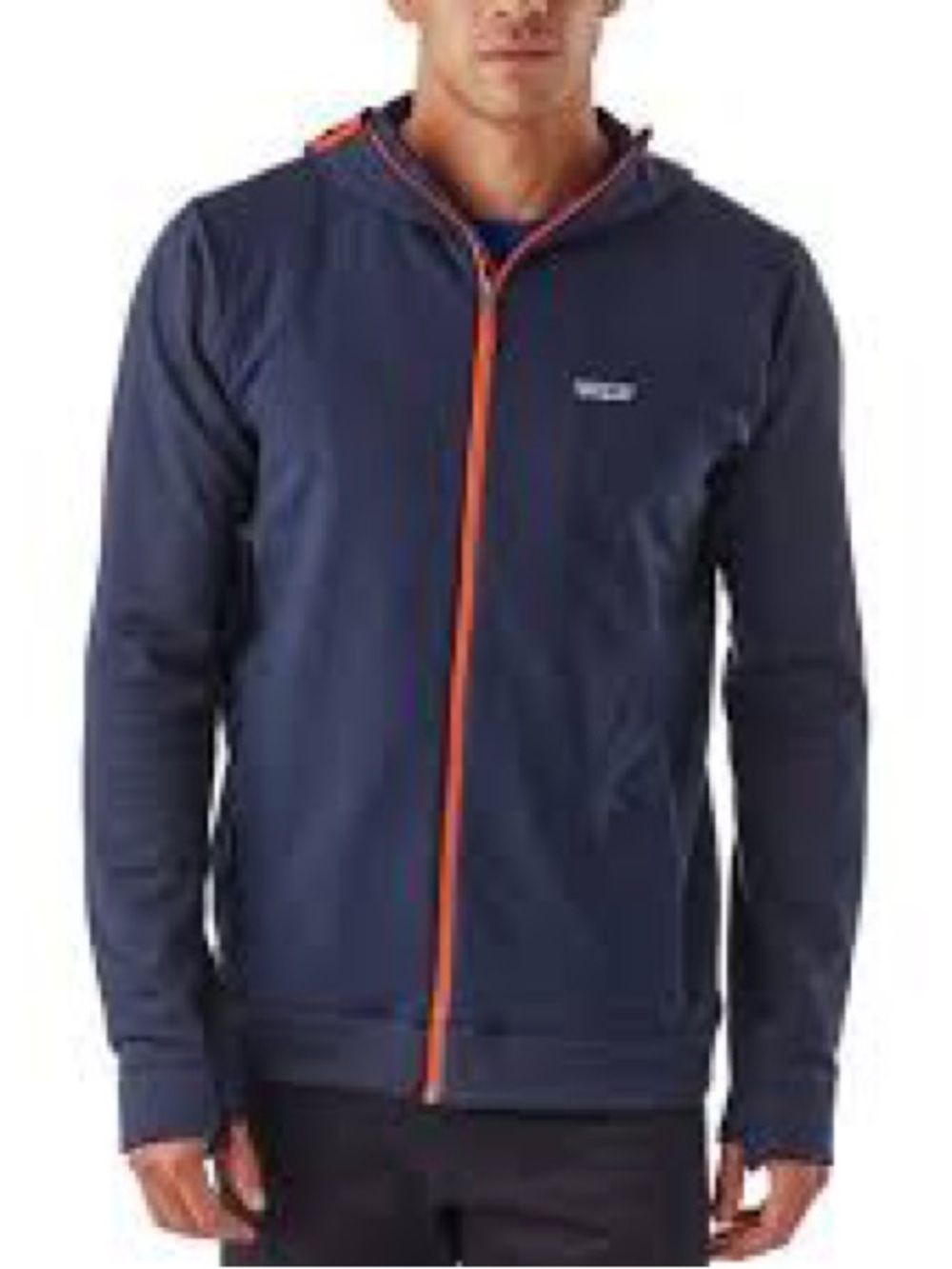 Patagonia Men's Crosstrek Full-Zip Nano-Air Light Hoodie Navy Blue Large